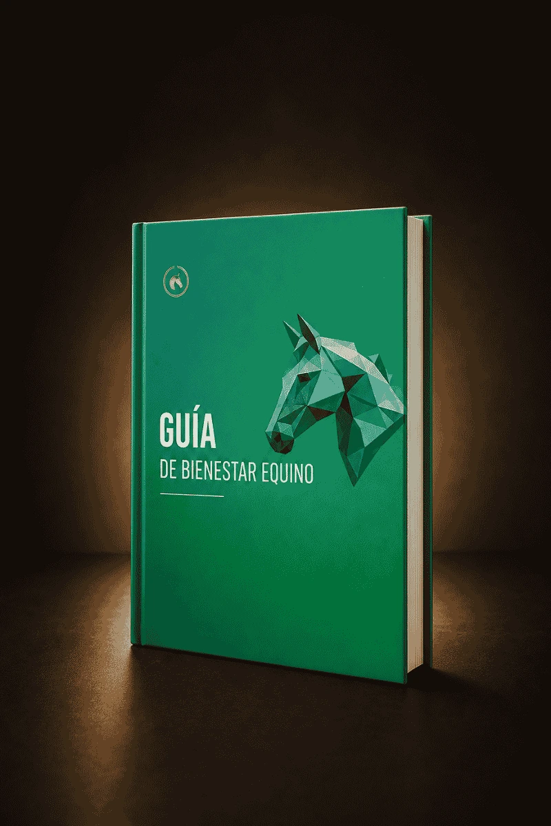 Mockup del bono Guía de bienestar equino